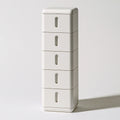 Meuble contemporain en plastique, coloris blanc