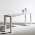 Meuble contemporain en bois, coloris blanc
