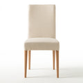 Housse extensible pour siège aux lignes épurées, coloris beige clair